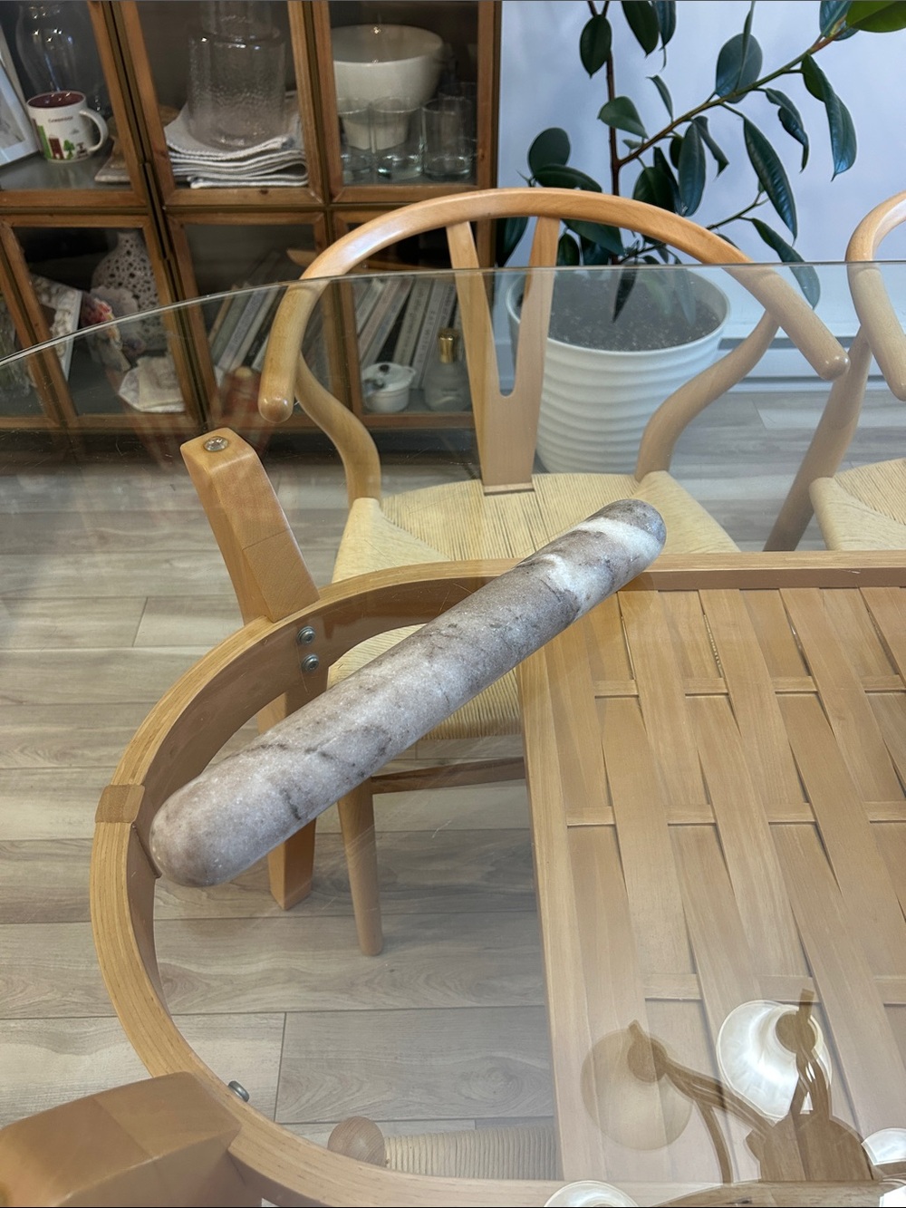 Marble Pastry Rolling Pin Natural Gray